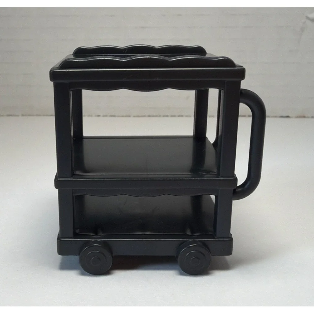 Calico Critters Sylvanian Families Black Rolling Cart Brick Oven Replacement